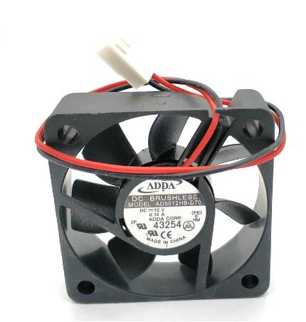 Original ADDA AD5012HB-D70 Cooling Fan 12V 0.14A 1.68W 2wires AD5012HB-D70 Fans